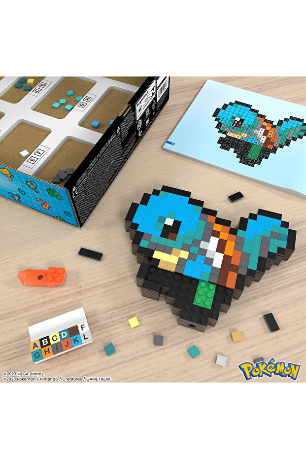 ™ Pokémon™ Squirtle Koleksiyoncular için retro yapı oyuncağı seti (367 parça) HTH77 - 7