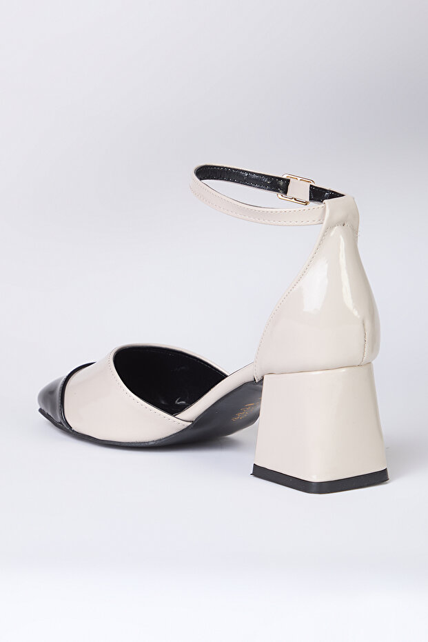 كتلة اللون جولة اصبع القدم المرأة ماري جين كتلة الكعب العالي TAKSS25TO00024 - 6