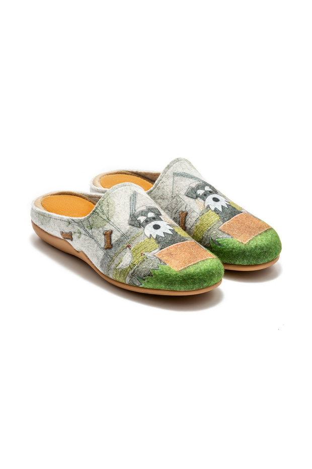 Dog Women's House Slippers Gray 36/41