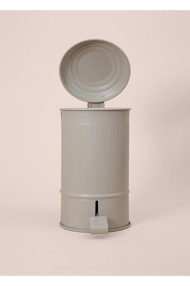 Stripe Mutfak ve Banyo Çöp Kovası Bej 5 Lt - 5