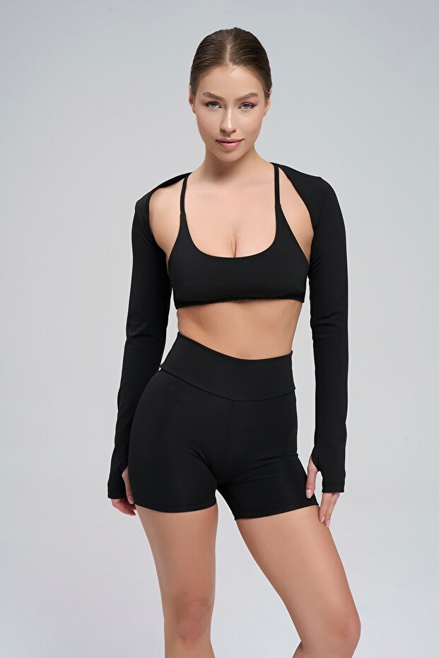 Verve Sports Bra with Extra Low-Cut Back Cross Rope Detail