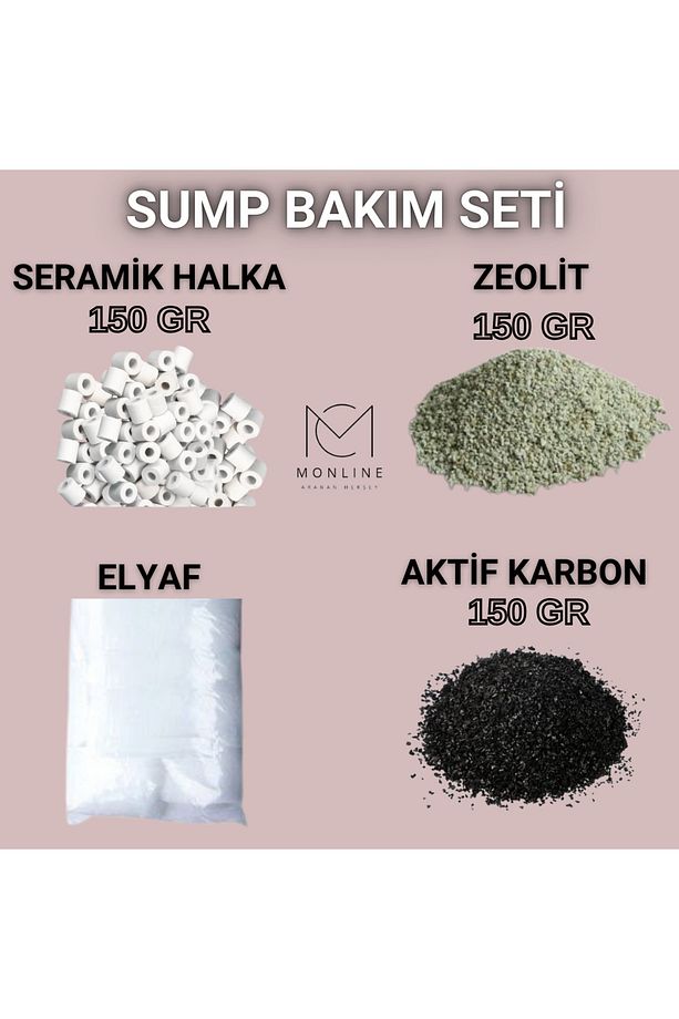 Akvaryum Dış Filtre ve Sump Malzeme Bakım Seti MONLİNE FARKI - 1