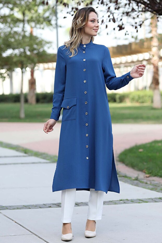 Rozalin Tunic - Indigo