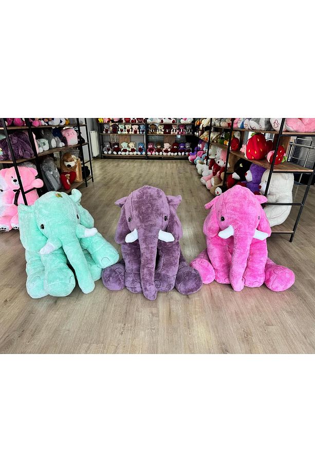 Dev 150 Cm Fil Peluş Oyuncak - Çocuklara Özel Büyük Boy Sevimli Fil - 6