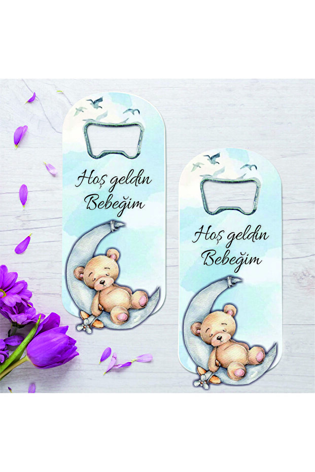 10 Teddy Bear Embossing Figured Baby Gift Opener Magnet