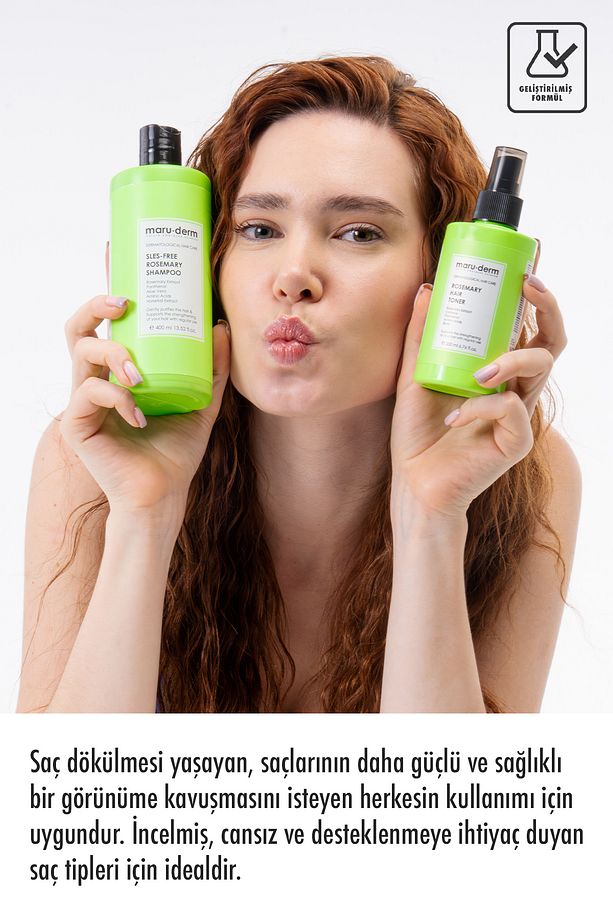 Maruderm SLES-Free Biberiye Şampuan 400 ML | Sülfatsız,Tuzsuz,Vegan Şampuan - 5