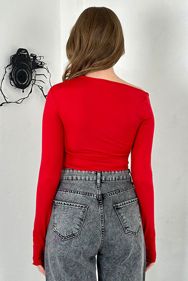 Sendy Kumaş Kadın  Dalgıç Bluz - 5