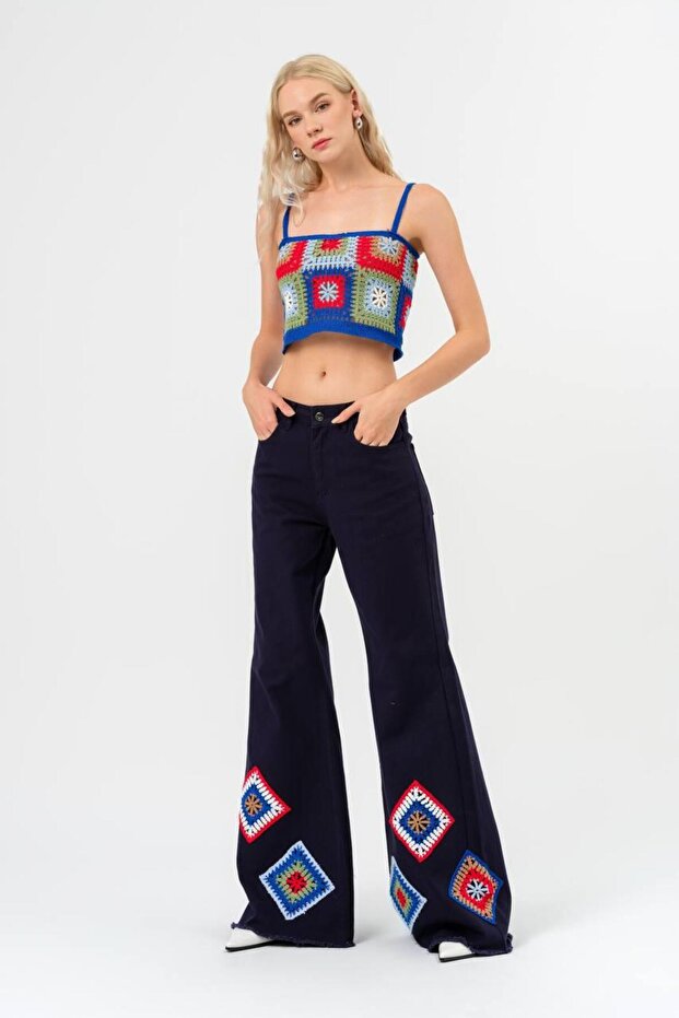 Kroşeta Örgü Bluz - 2