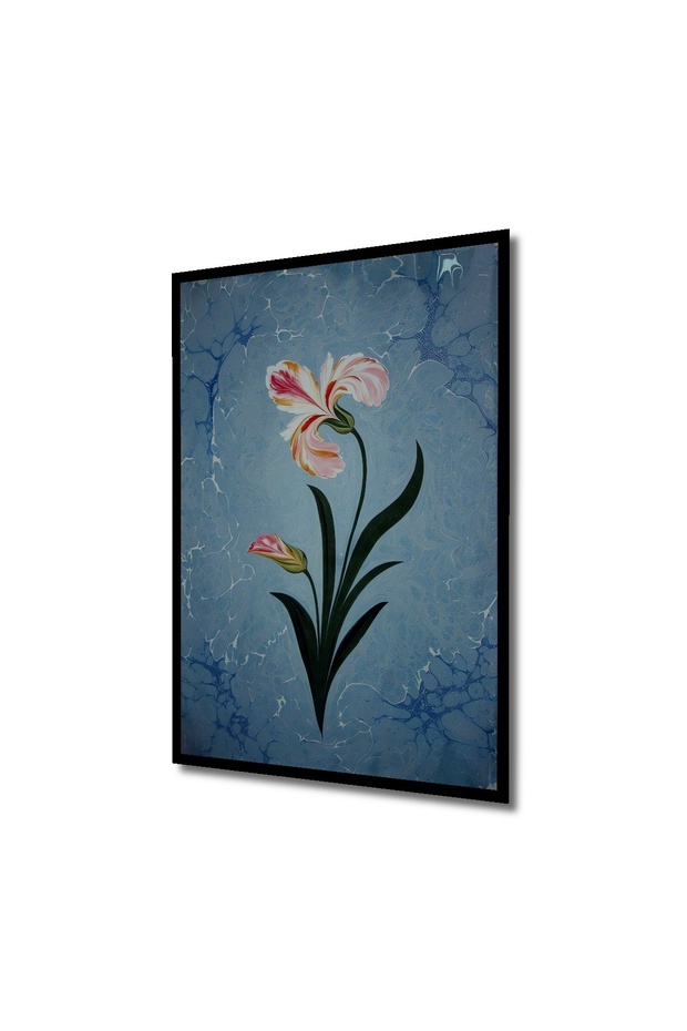 Çerçeve Görünümlü Ebru Sanatı Dekoratif Ahşap MDF Ev Duvar Tablo Dikdörtgen Ev Duvar Tablo - 2