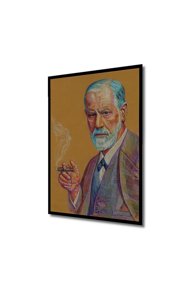 Sigmund Freud Ahşap MDF Dekoratif Ev/İşyeri Duvar Tablo Dikdörtgen Ev/İşyeri Duvar Tablo - 5