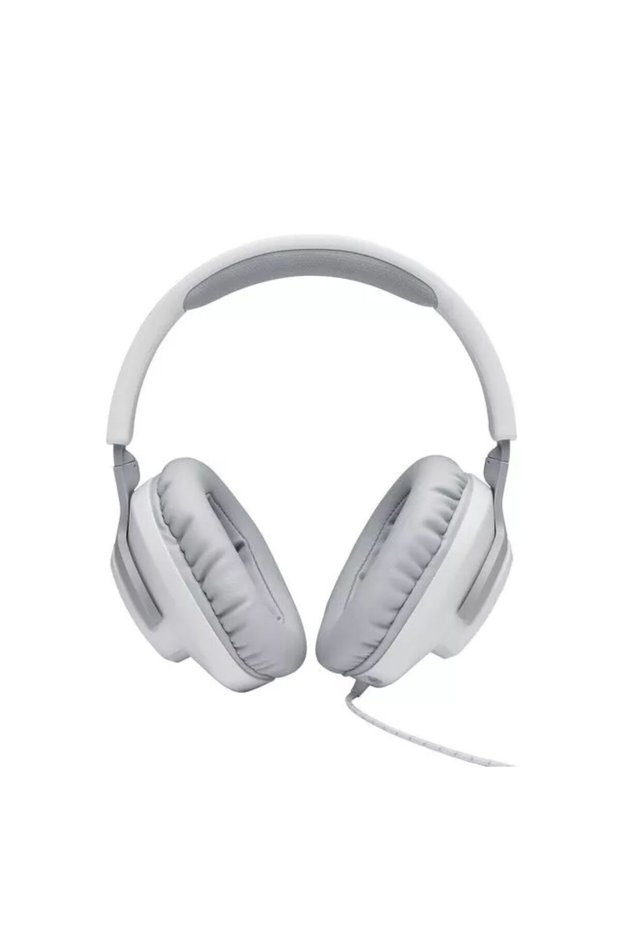 Quantum 100 | White Color | Wired on Ears Headphone | Gaming Headset