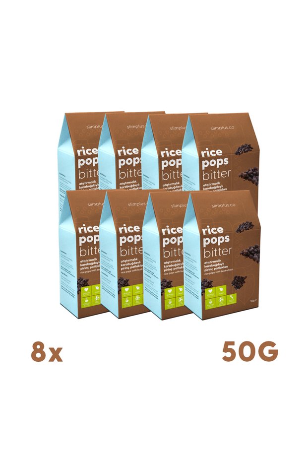 Buckwheat Rice Puffs Cocoa Rice Pops Bitter – Gluten-Free Vegan Additive-Free (8 X 50g)