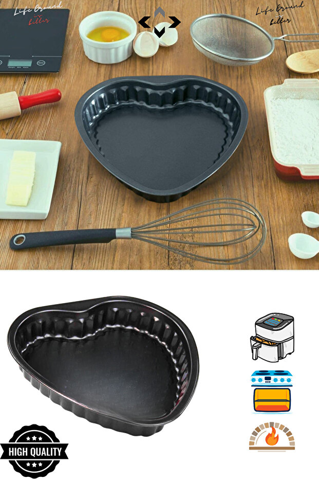 Carbon Steel Heart Pattern Cake Mold Pastry Mold Bread Mold Stainless Steel Mold