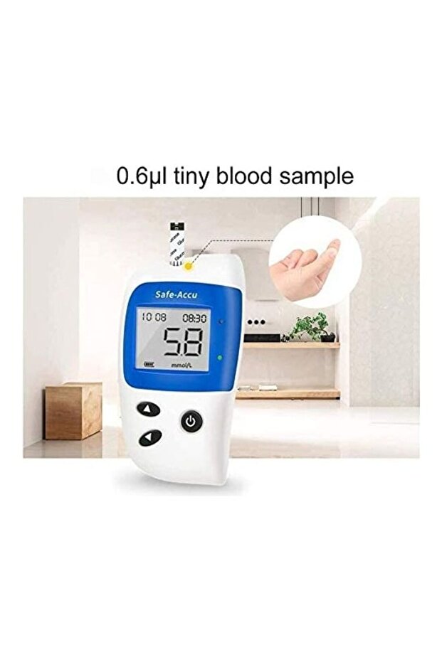 Blood Glucose Monitoring System With 50 Test Codefree Strips And Lancets, Suitable for Elderly - 4