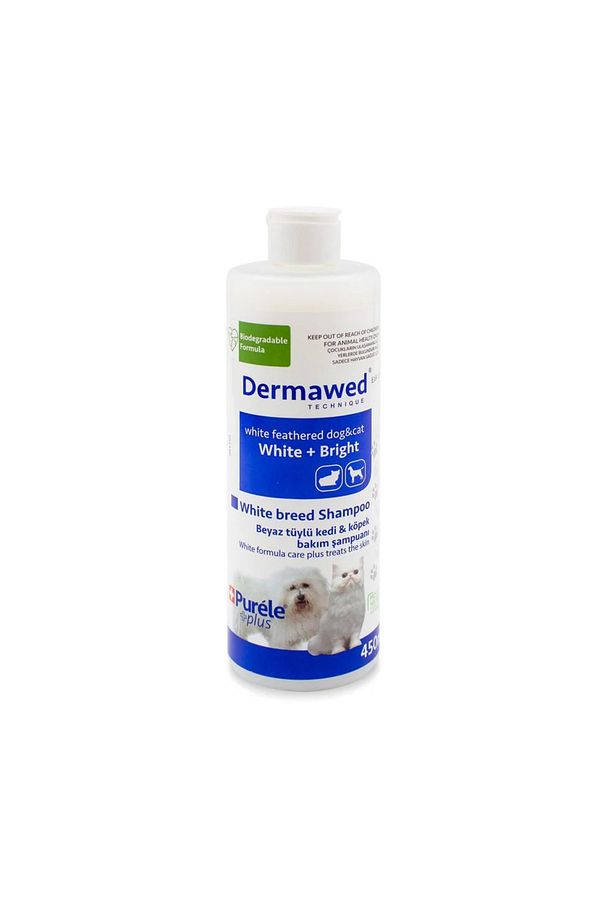 PETLOVEBUTİK Dermawed Beyaz Irk Kedi Köpek İçin Aktif Temizleyicili Şampuan - 1