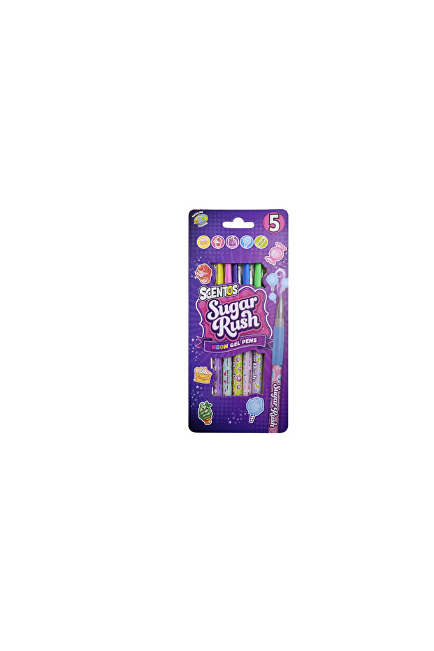 Sugar Rush Scented 5 Neon Gel Pens