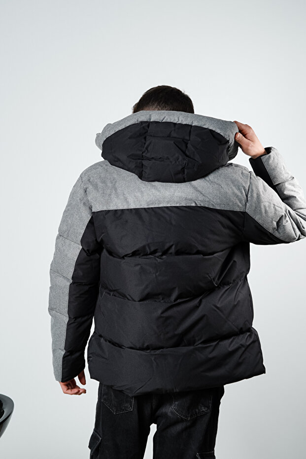 Kolu Şerit Şişme Mont - 4