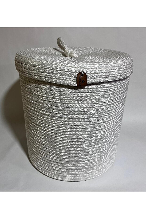 سلة متعددة الأغراض، منظم للحمام والمطبخ، وعاء زهور 30x30 مع غطاء