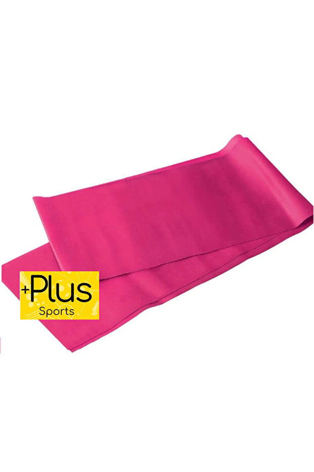 Pilates Band Fuchsia Medium Hard 120 X 15 cm Exercise Resistance Rubber (Open End)
