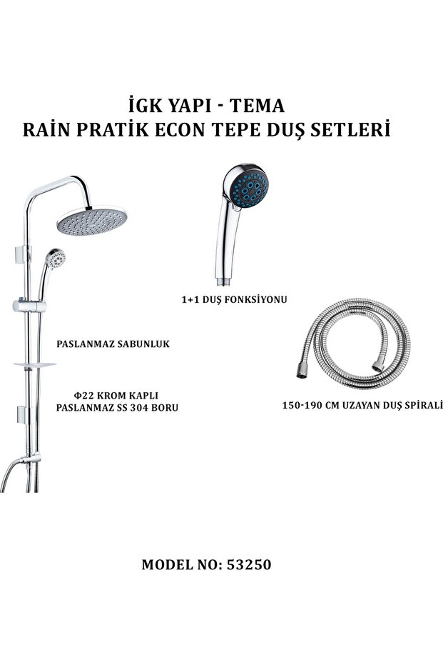 Sürgü Duş Seti̇ Econ - 2