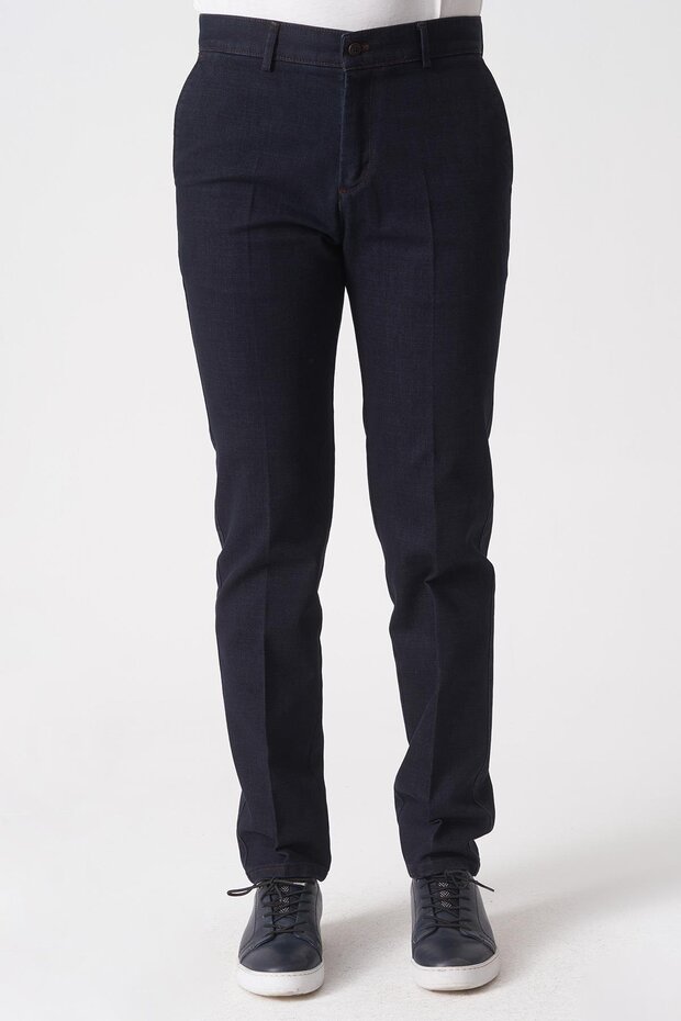 São Paulo P1033 Slim Fit Leo Stretch Fabric Cotton Trousers Laci