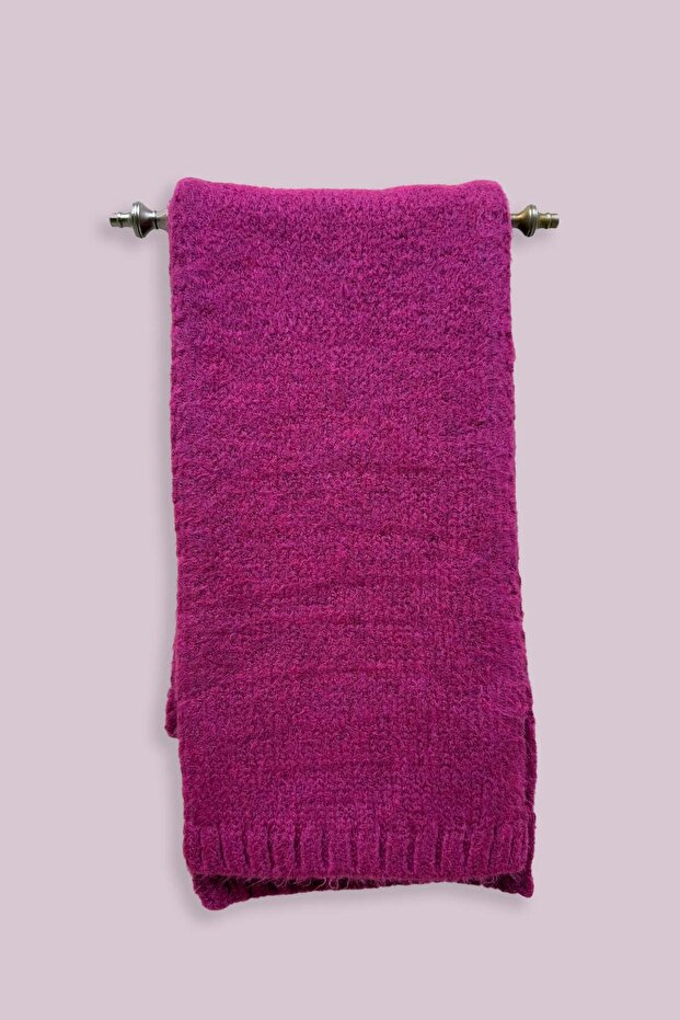 Basic Orta Boy Atkı Fuşya - 1