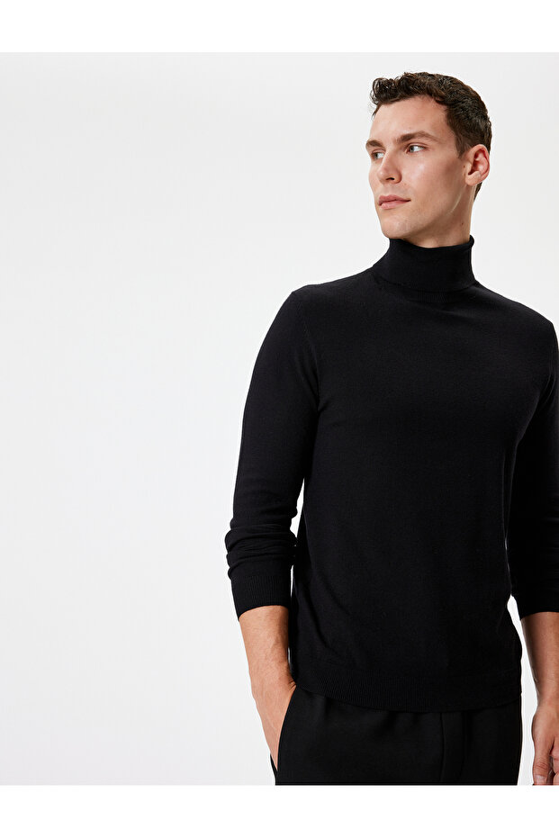Basic Sweater Turtleneck Knitwear Long Sleeve