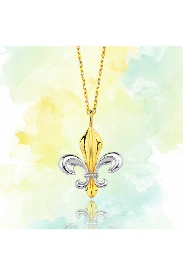 Zambak Gümüş Kolye - 3