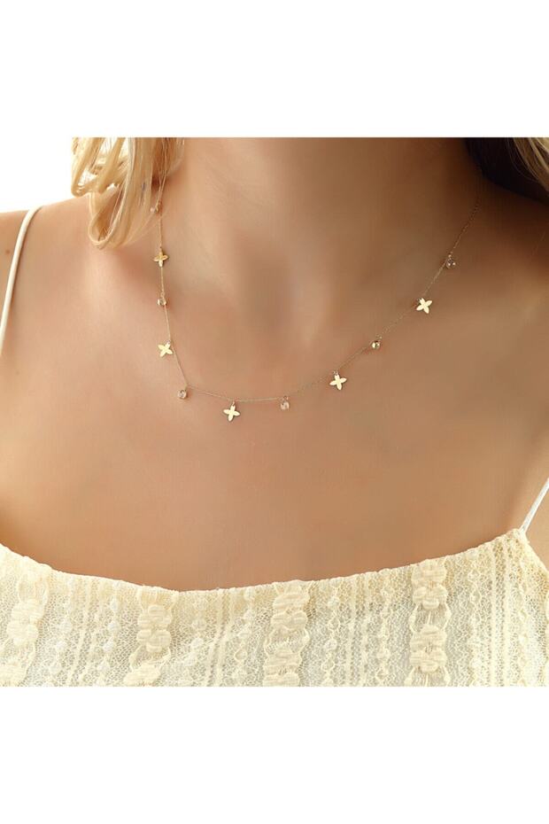 Altın Çiçek Şans Kolye - 2