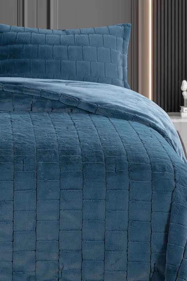 Luxury Rabbit Tavşan Tüyü Yatak Örtüsü Çift Kişilik - 3