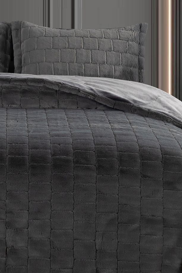 Luxury Rabbit Tavşan Tüyü Yatak Örtüsü Çift Kişilik - 3
