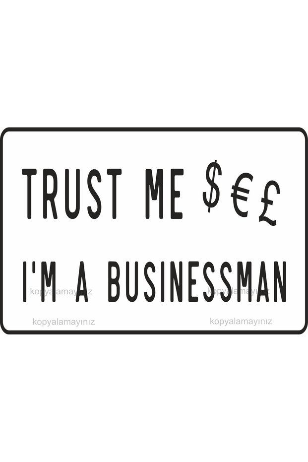 I Am a Businessman Sign Funny Espirited Sayings Home Decoration Painting Retro Wooden Poster