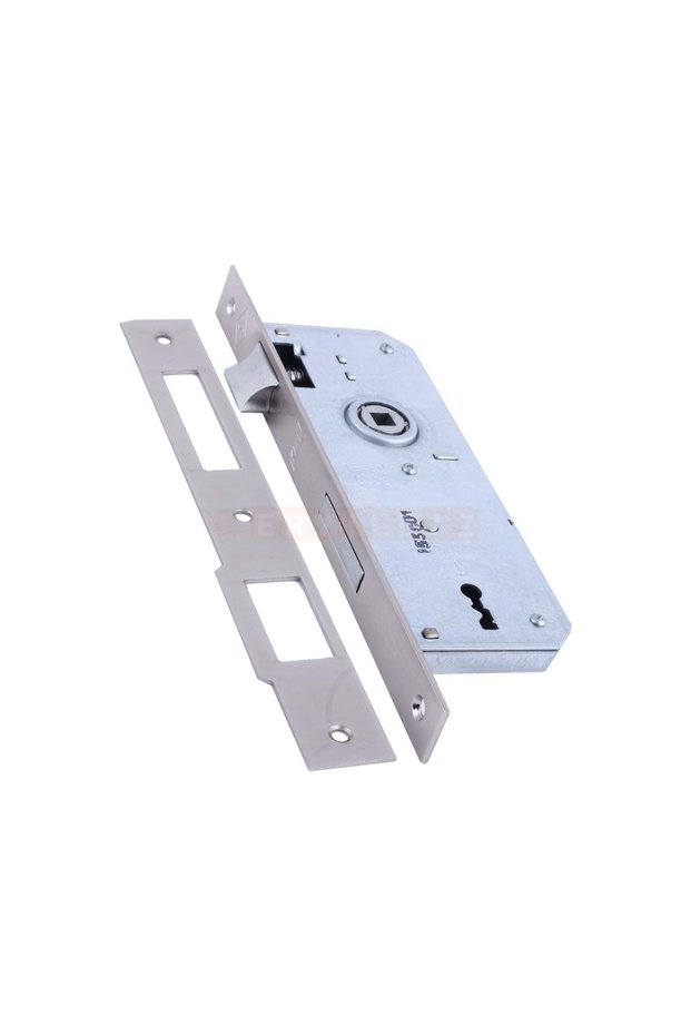 151-R Interior Door Mortise Lock 40 mm Nickel Oval