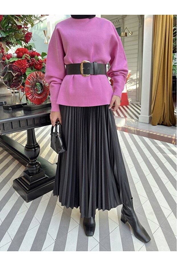 Henza Piliseli Tesettür Etek - 2