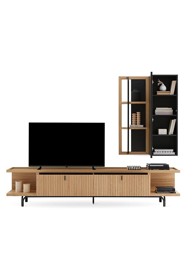 Austin Midi Tv Ünitesi, 250x45 cm - Açık Meşe - 4