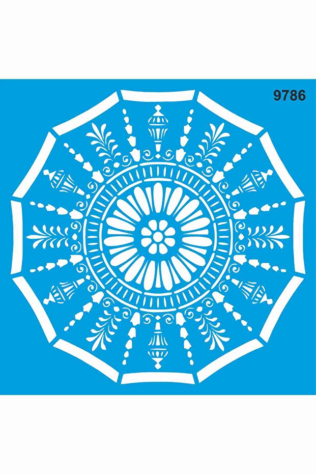 Mandala Pattern - Stencil Painting Template - 1