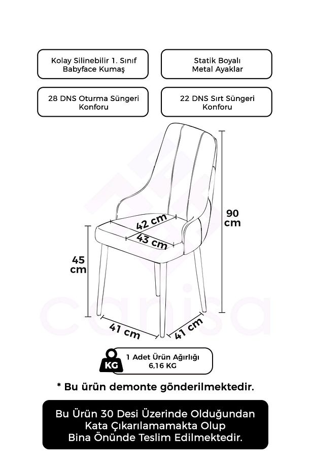 Trex Serisi 1.sınıf Babyface Kumaş 1 Adet Mürdüm Sandalye Siyah Metal Ayak - 2