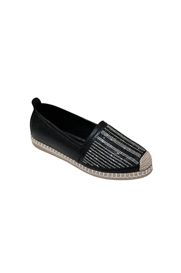 Kadın Hasır Taşlı  Detaylı Espadril Model - 3