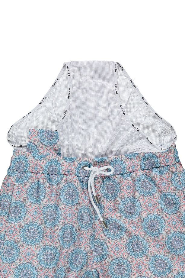 Motif Desenli Premium Erkek Şort Mayo - 6