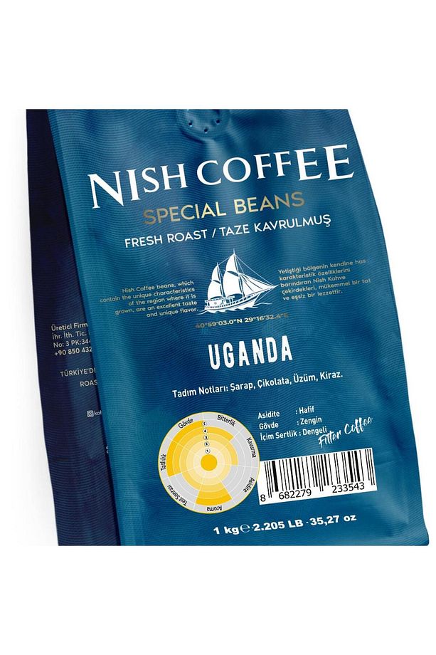 Nish Filtre Kahve Uganda Bugisu 1 Kg Öğütülmüş - 5