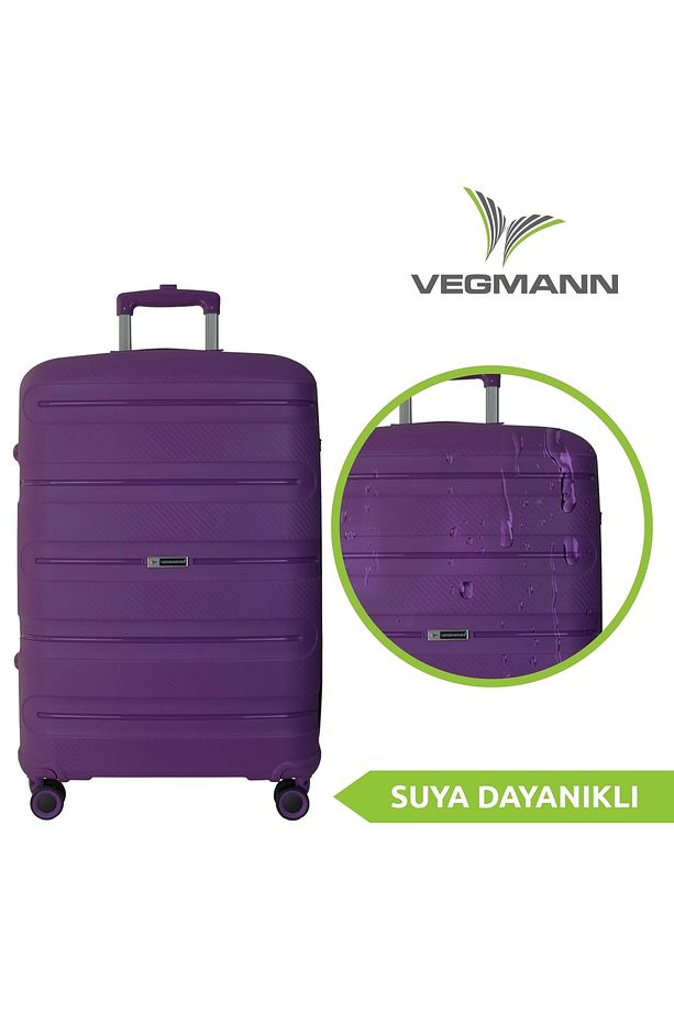 Polipropilen (PP) Atlas Violet Büyük Boy Valiz - 3