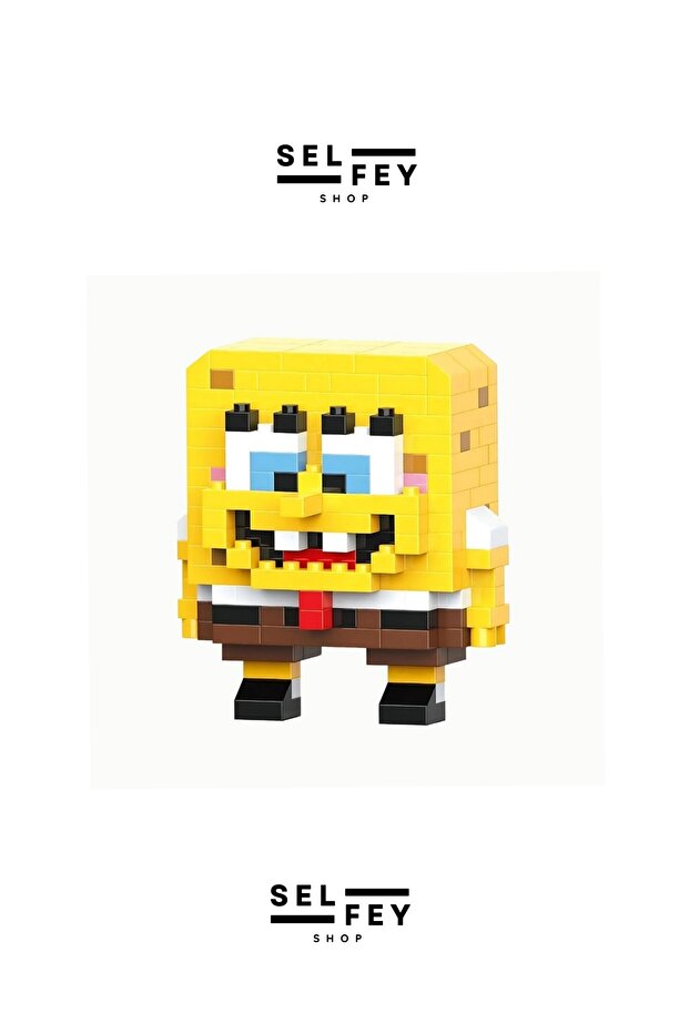 Yapı Oyuncak Model Sünger Bob Mini Figür - 1