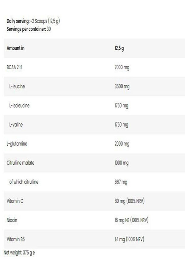 İCE BCAA 375 g - 4