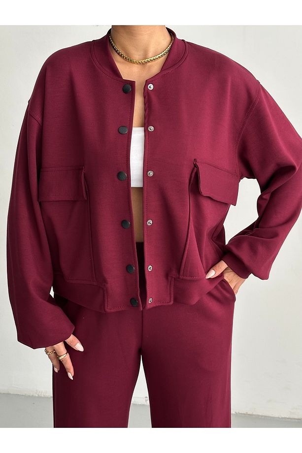 Çıtçıtlı Modal Eşofman Takımı - 4