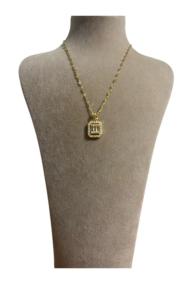 Baget Gold Çelik Kolye - 3