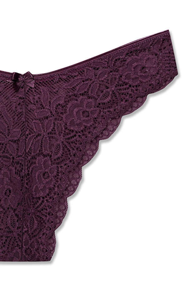 5'li Dantelli Slip Külot - 7