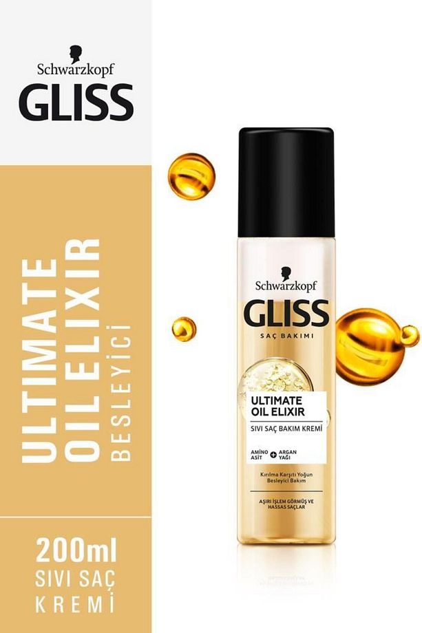 Ultimate Oil Elixir Besleyici Durulanmayan Sıvı Saç Kremi 200 ml X 2 Adet - 3