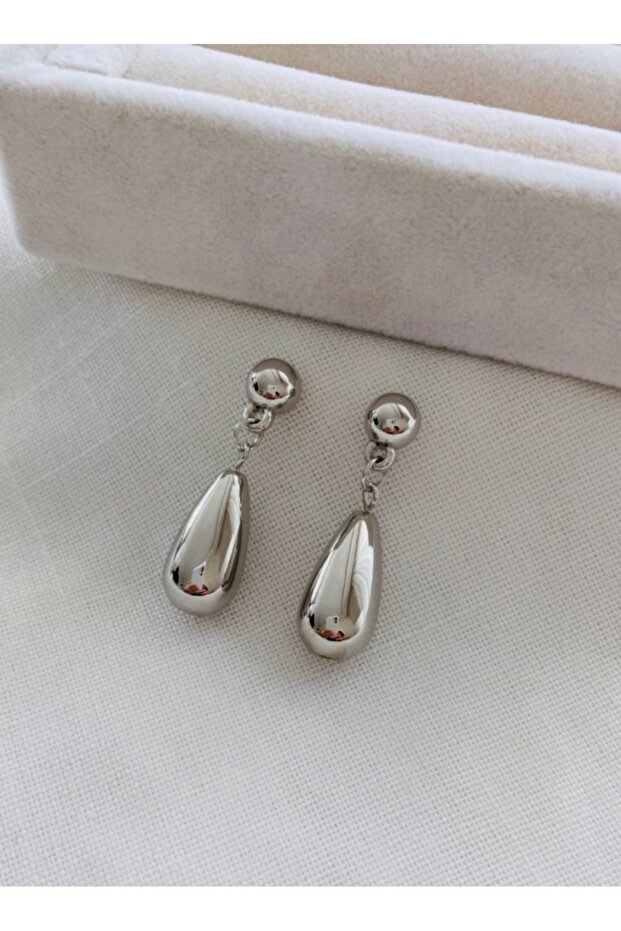 Drop Earrings with Ball Detail (3.5 cm)
