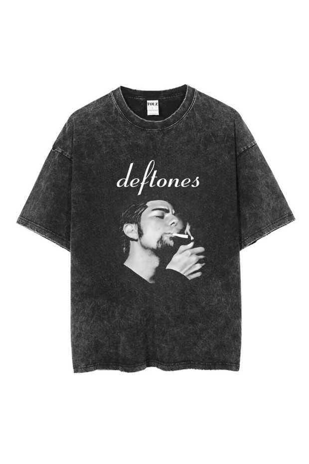Washable Deftones Printed Unisex Oversize Vintage T-Shirt