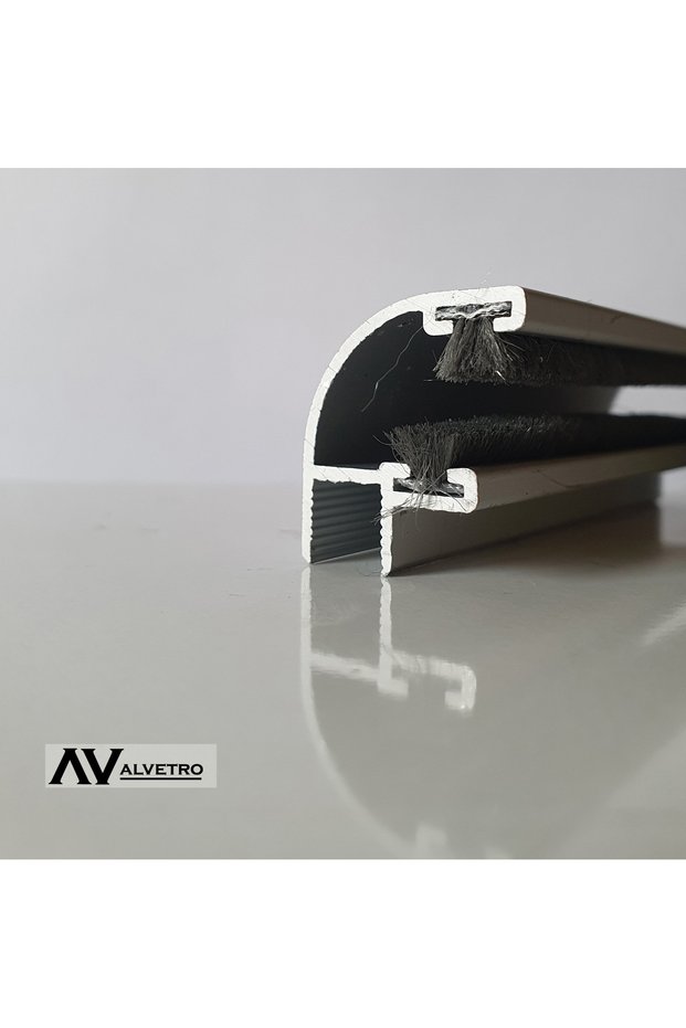 Glass Balcony Light Fixture | Aluminum / Aluminyum | 8 mm Compatible | 90 Degree Oval - 8mm - (130 Cm-162 cm)
